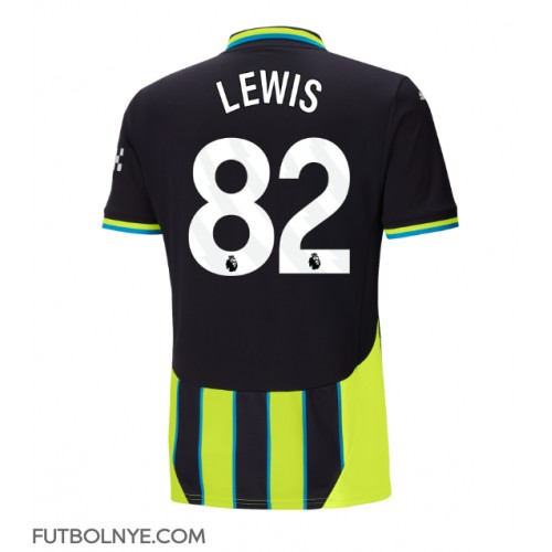 Camiseta Manchester City Rico Lewis #82 Visitante Equipación 2024-25 manga corta